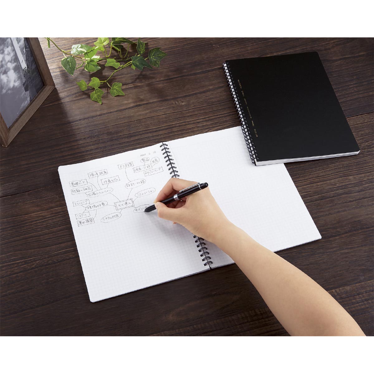 コクヨ　ソフトリングノート　Ｂ５　７０枚　Ｂ罫　黒