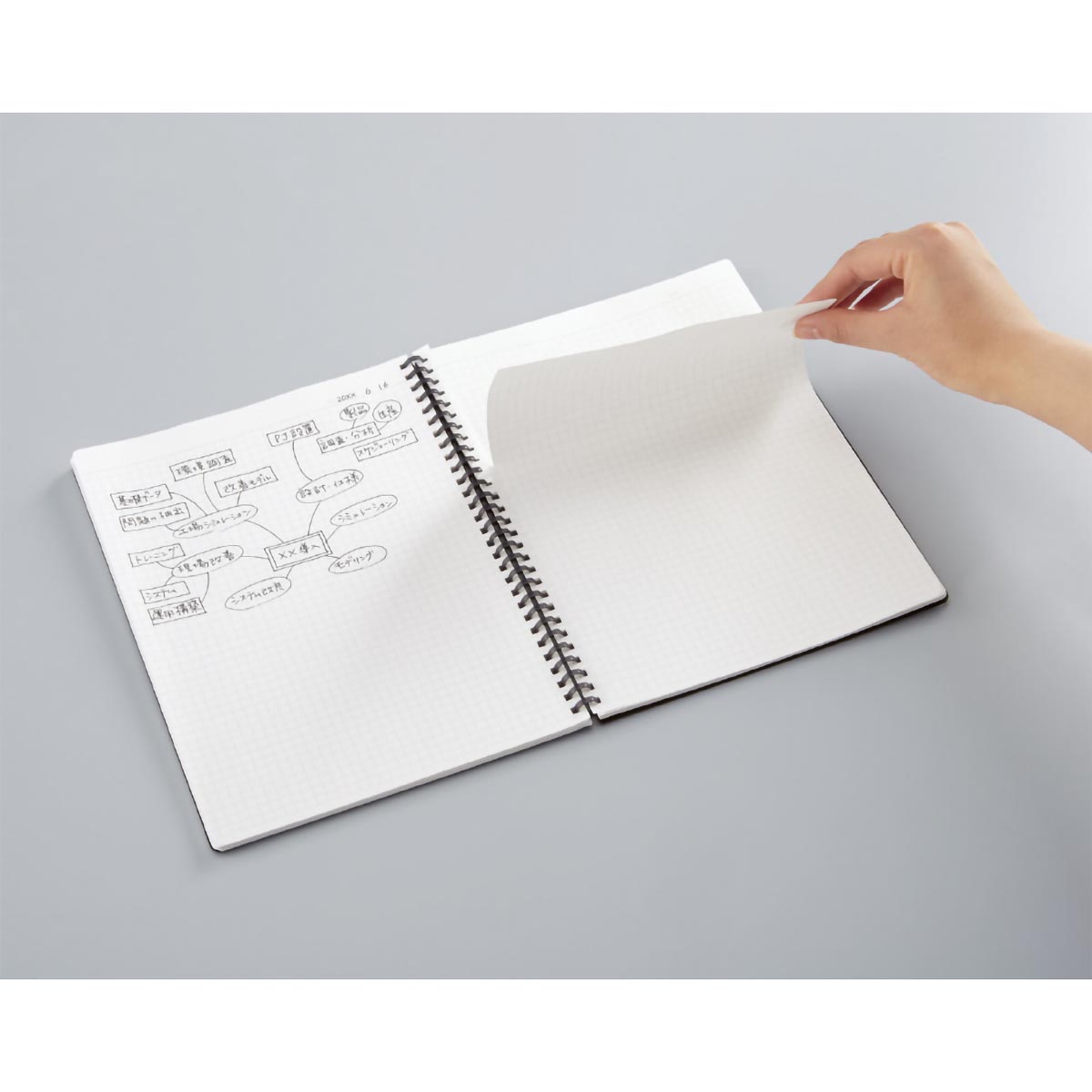 コクヨ　ソフトリングノート　Ｂ５　７０枚　Ｂ罫　黒