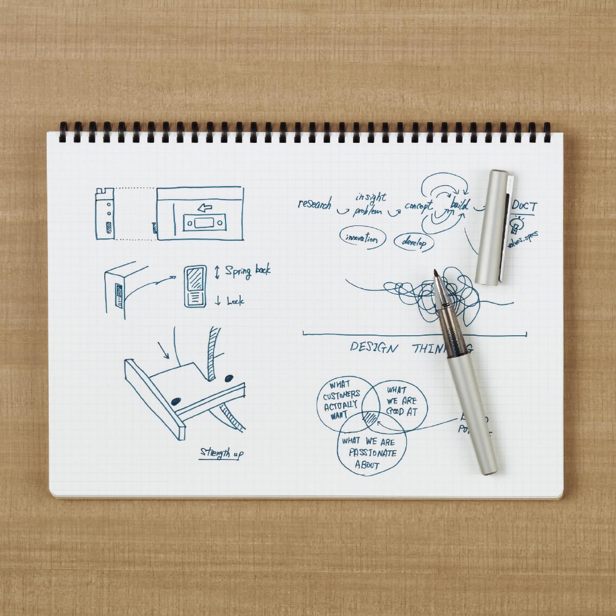コクヨ　ソフトリングノート　Ａ４　７０枚　方眼罫　黒