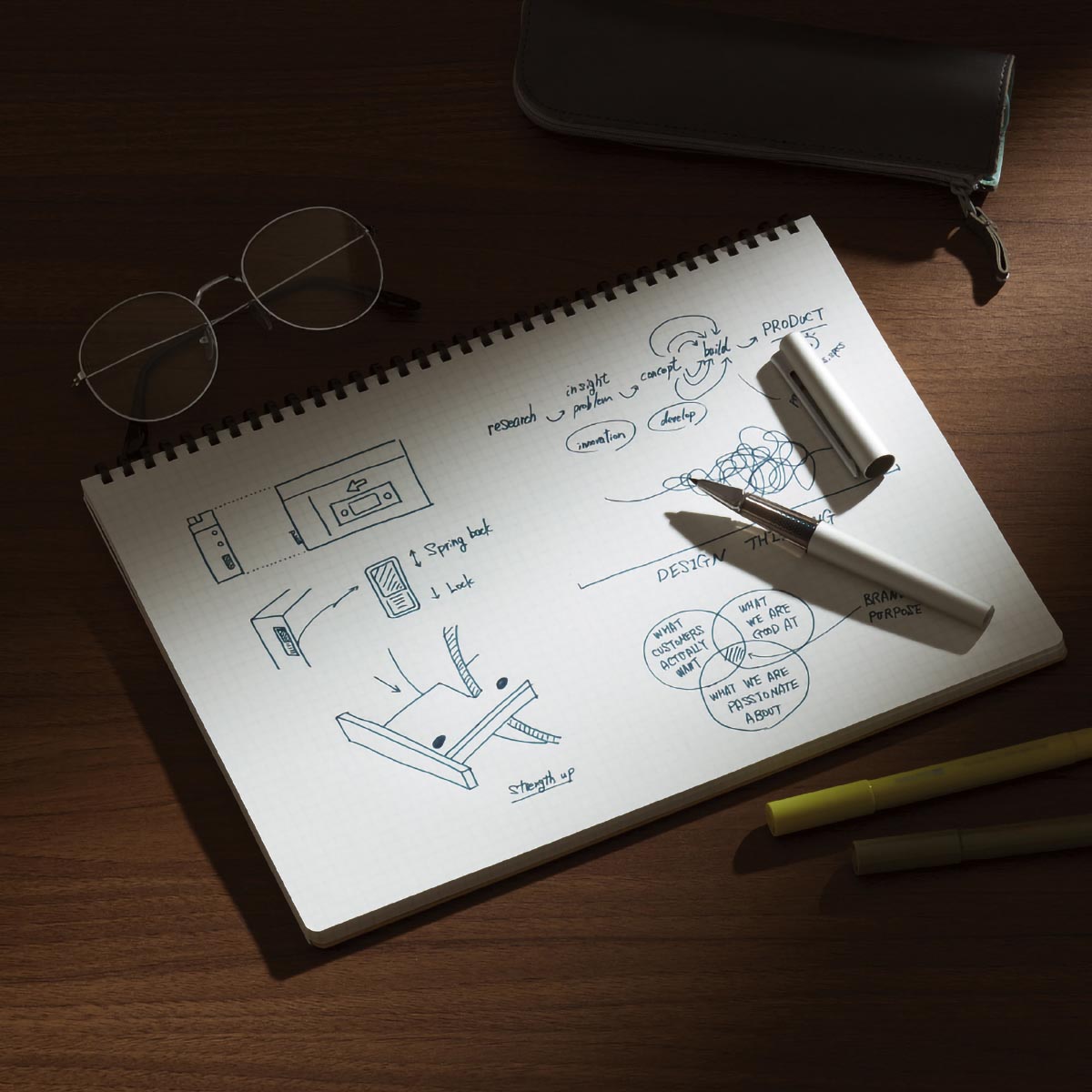 コクヨ　ソフトリングノート　Ａ４　７０枚　方眼罫　黒