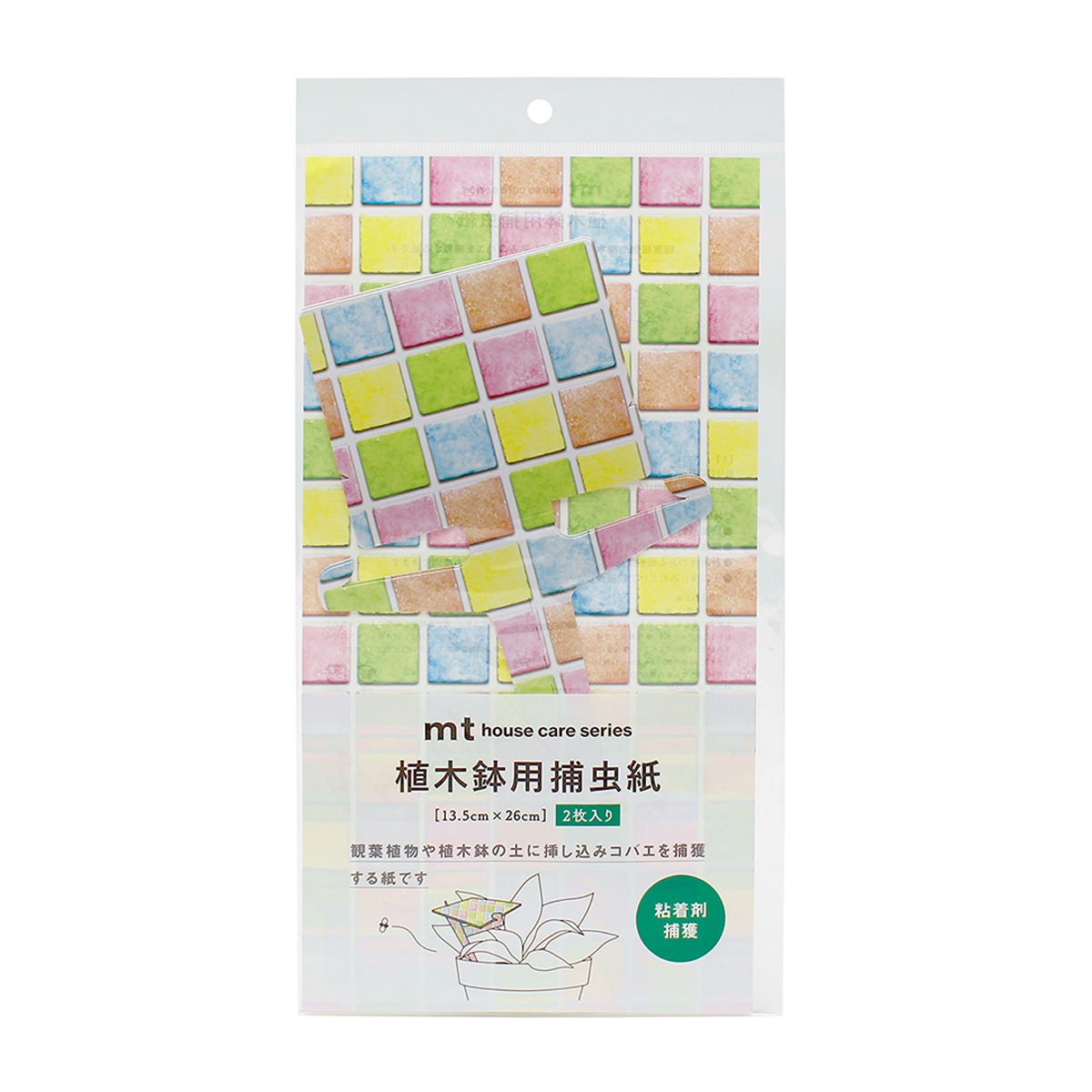 カモ井加工紙　植木鉢用捕虫紙　２枚入　ＭＴＨＯＵ０１３