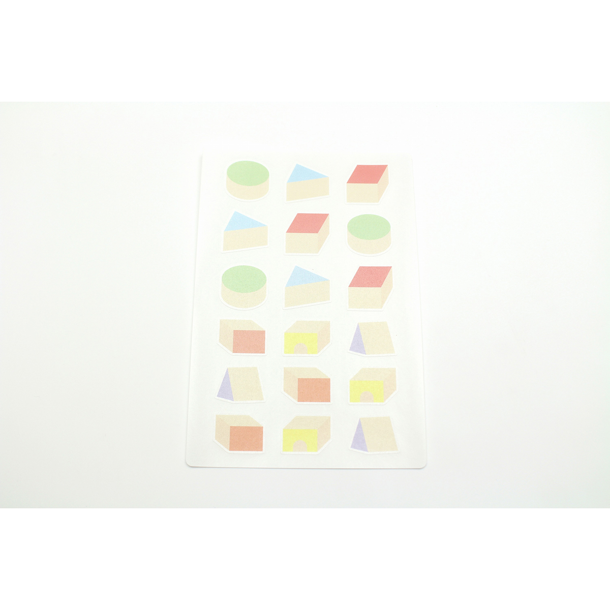 カモ井加工紙　洗濯タグシール　キッズ　積み木　３枚入　ＭＴ５１５