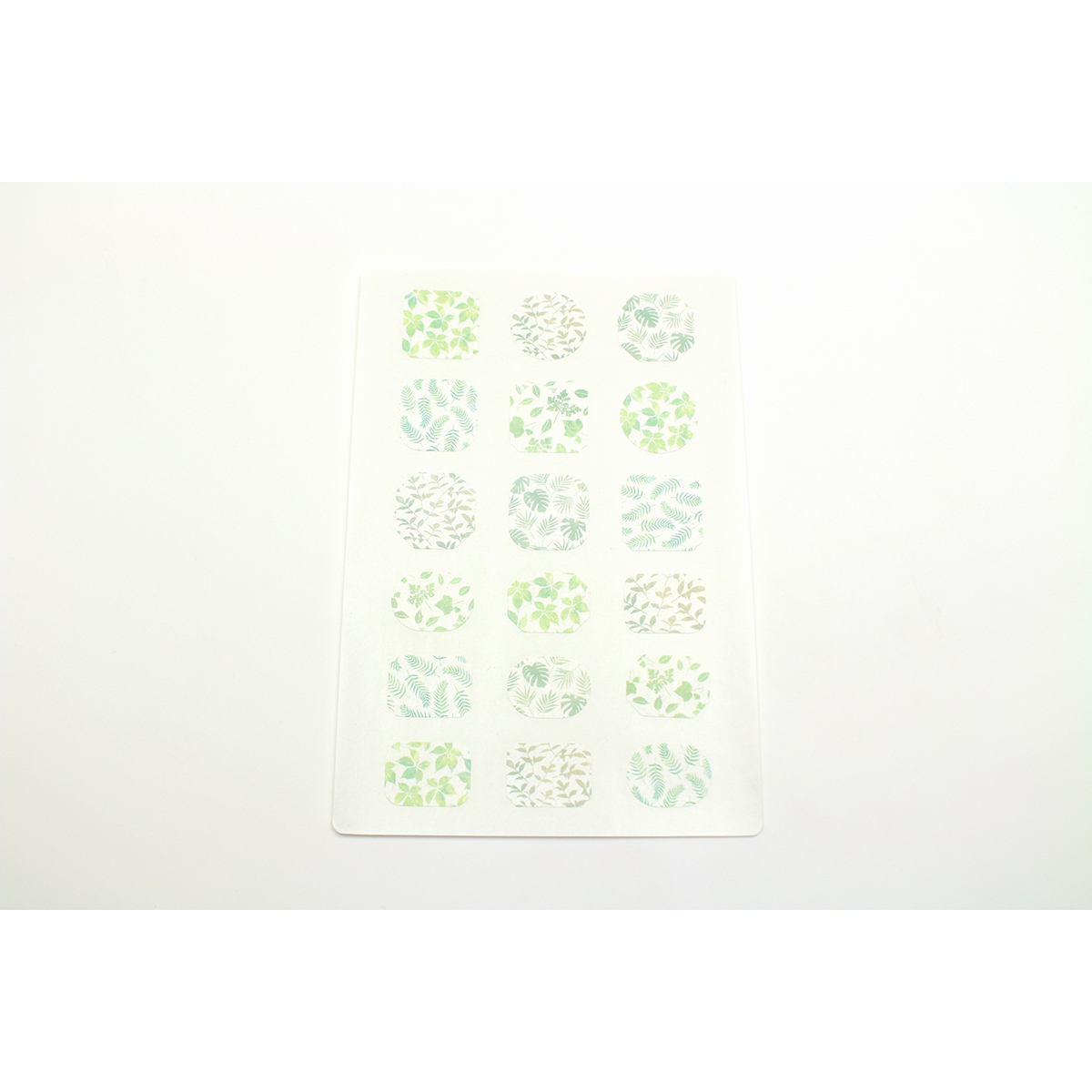 カモ井加工紙　洗濯タグシール　シニア　ボタニカルリーフ　３枚入　ＭＴ５１６