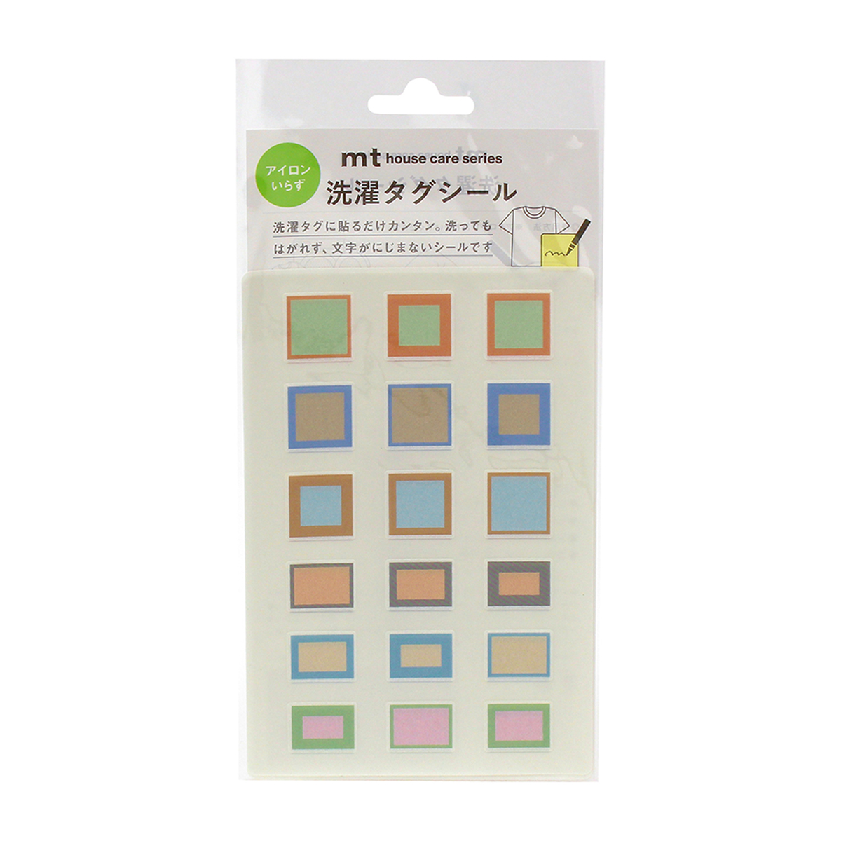 カモ井加工紙　洗濯タグシール　シニア　カラーフレーム　３枚入　ＭＴ５１７
