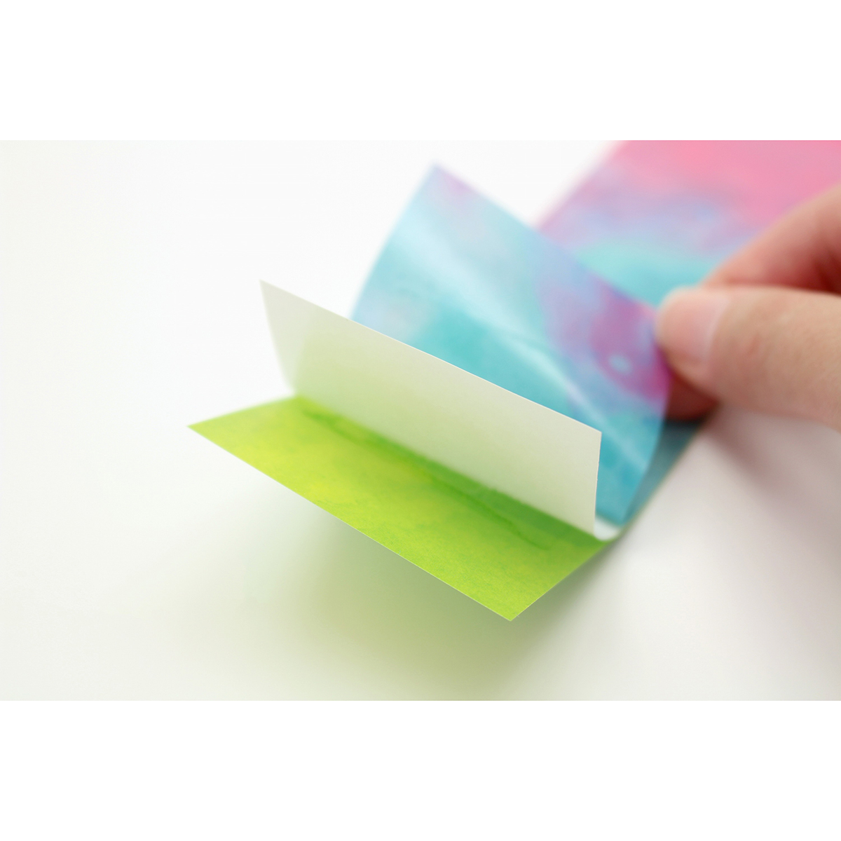 カモ井加工紙　虫とりシート　水彩　イエローグリーン＋マゼンタブルー　　３シート６枚入　ＨＳ１０４