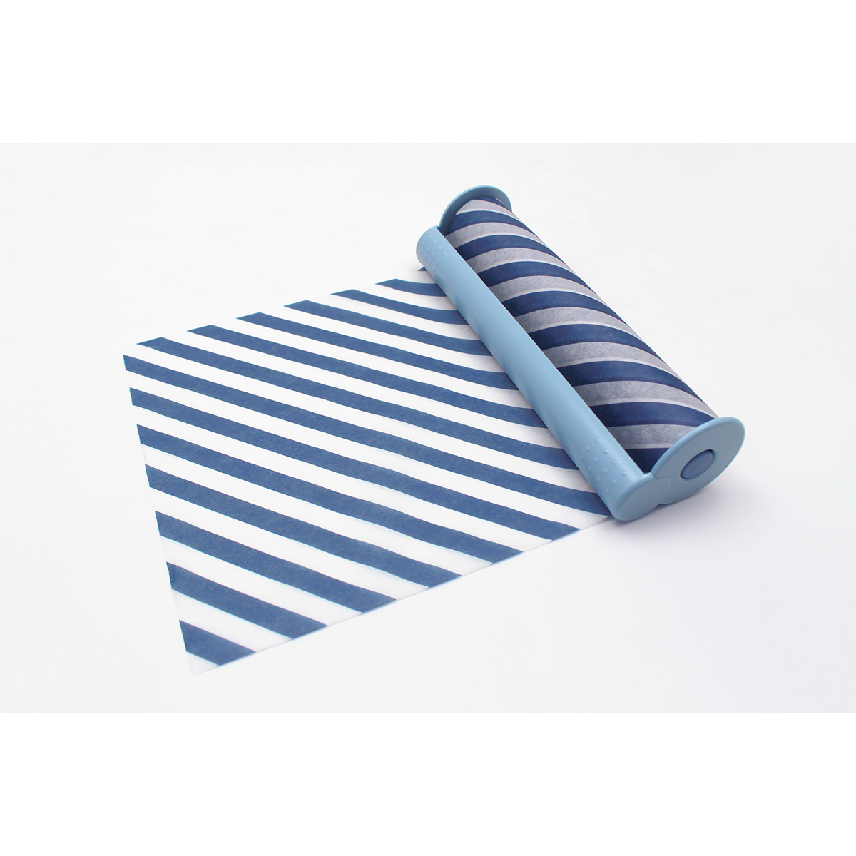 カモ井加工紙　ｍｔ　まもラップカッター　スカイブルー×ストライプ・ネイビー　ＭＴＭＷＲＰ０１