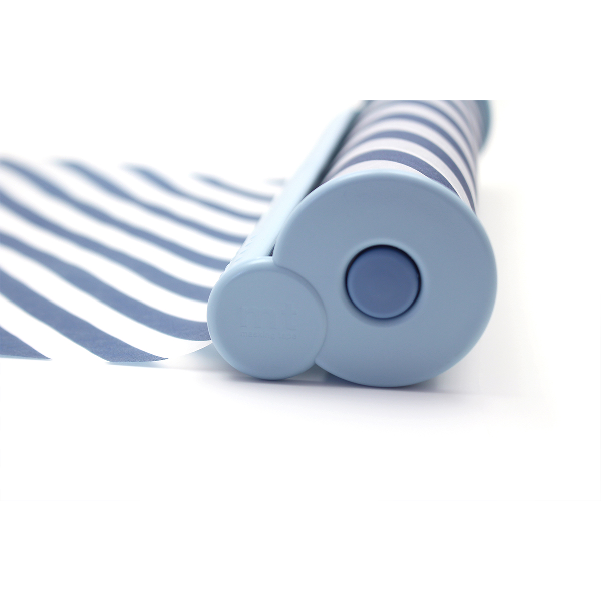 カモ井加工紙　ｍｔ　まもラップカッター　スカイブルー×ストライプ・ネイビー　ＭＴＭＷＲＰ０１