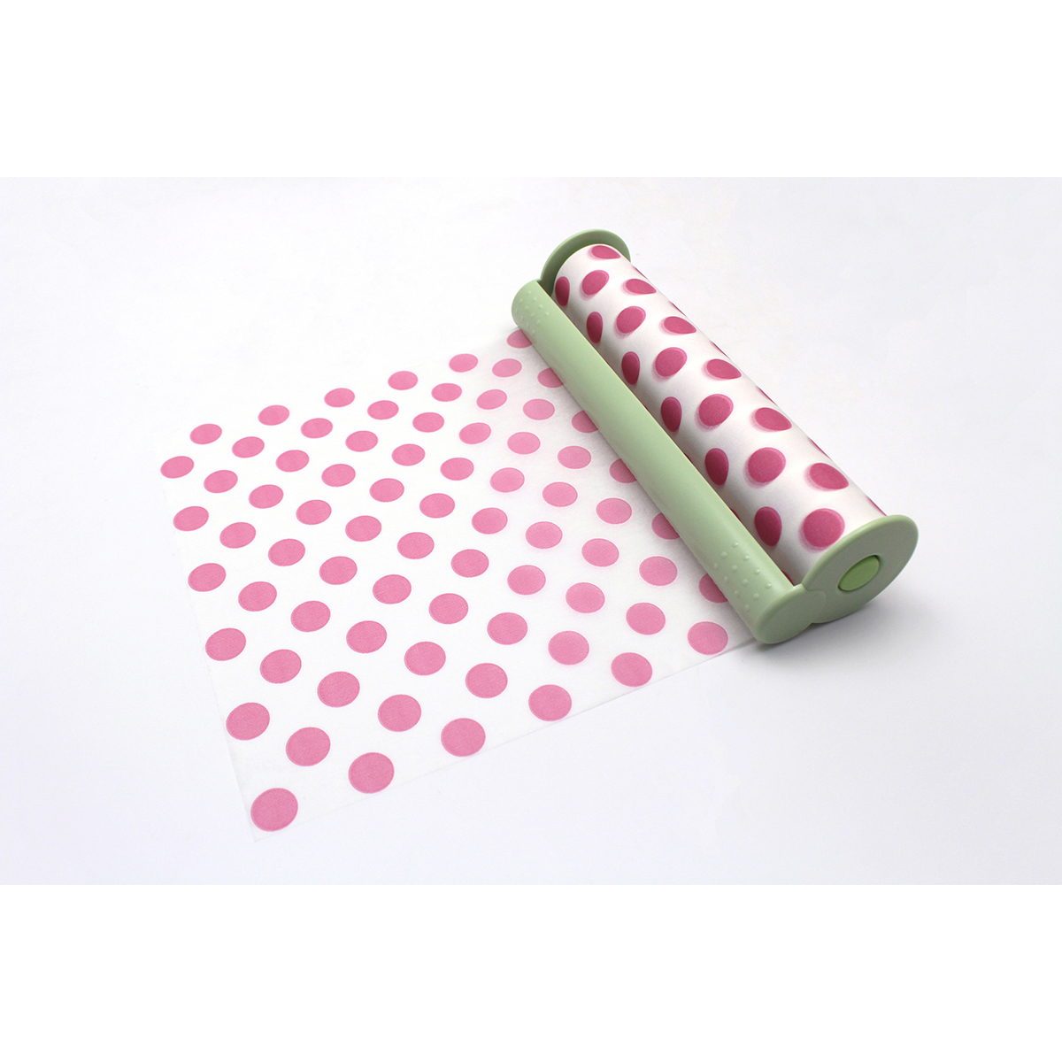 カモ井加工紙　ｍｔ　まもラップカッター　ライトグリーン×ドット・ピンク　ＭＴＭＷＲＰ０３
