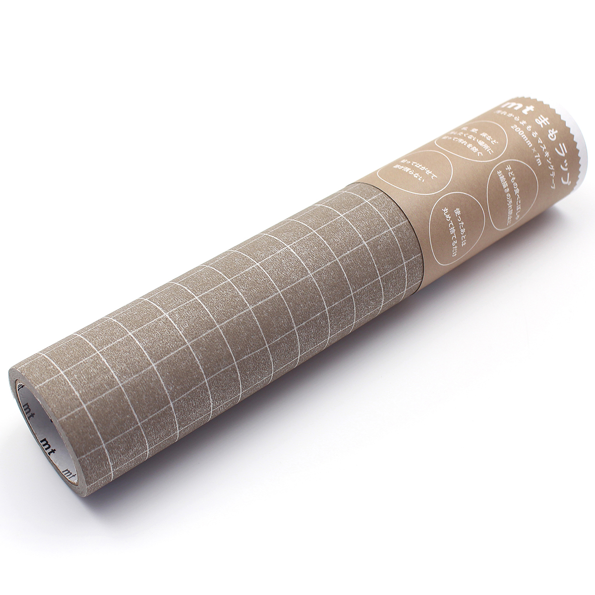 カモ井加工紙　ｍｔ　まもラップ　詰め替え用　方眼・ベージュ　ＭＴＭＷＲＲ０２