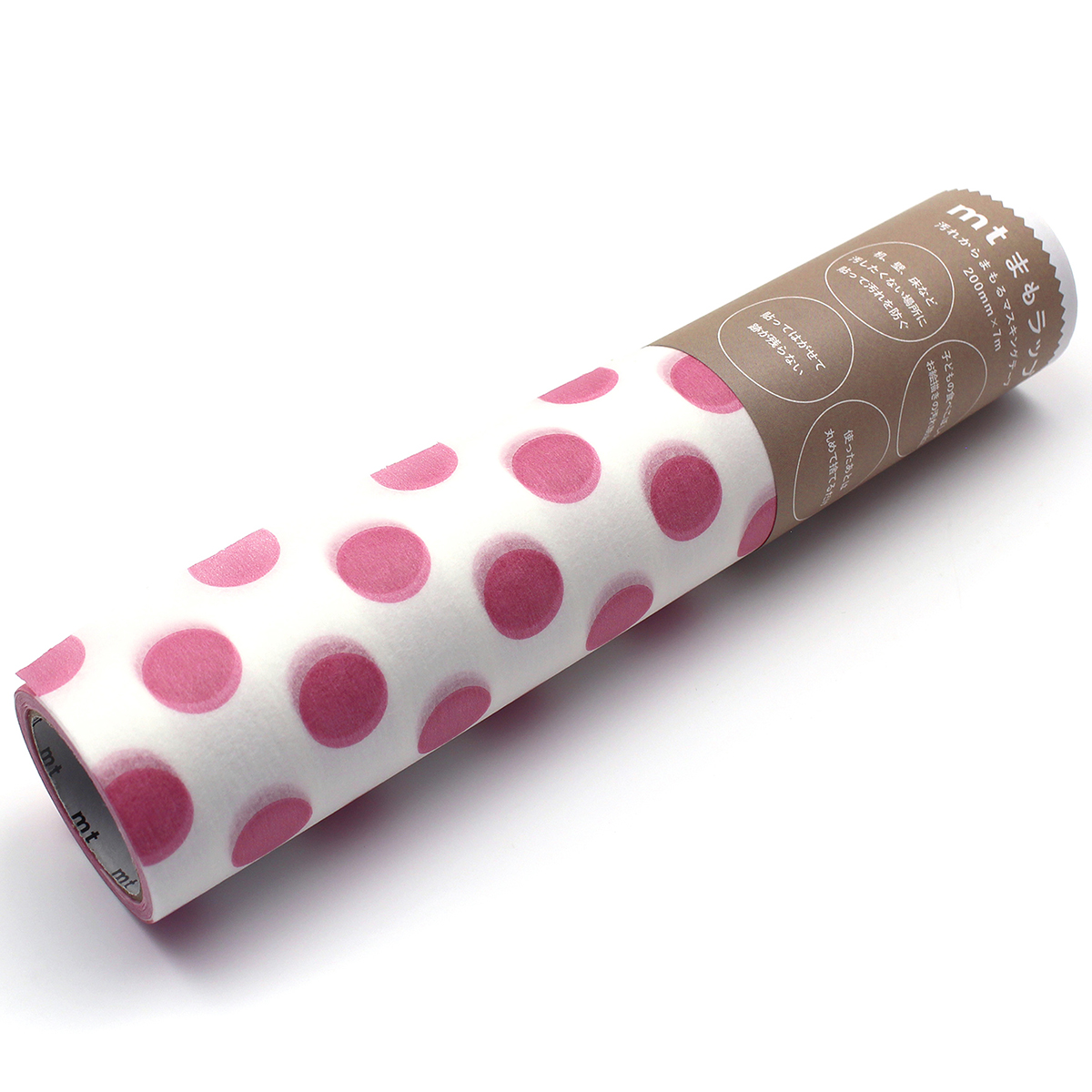 カモ井加工紙　ｍｔ　まもラップ　詰め替え用　ドット・ピンク　ＭＴＭＷＲＲ０３