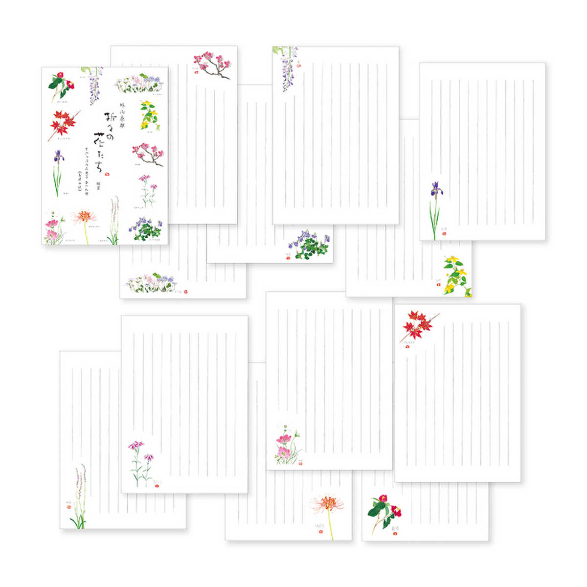 表現社　十二ヶ月の花便箋　縦