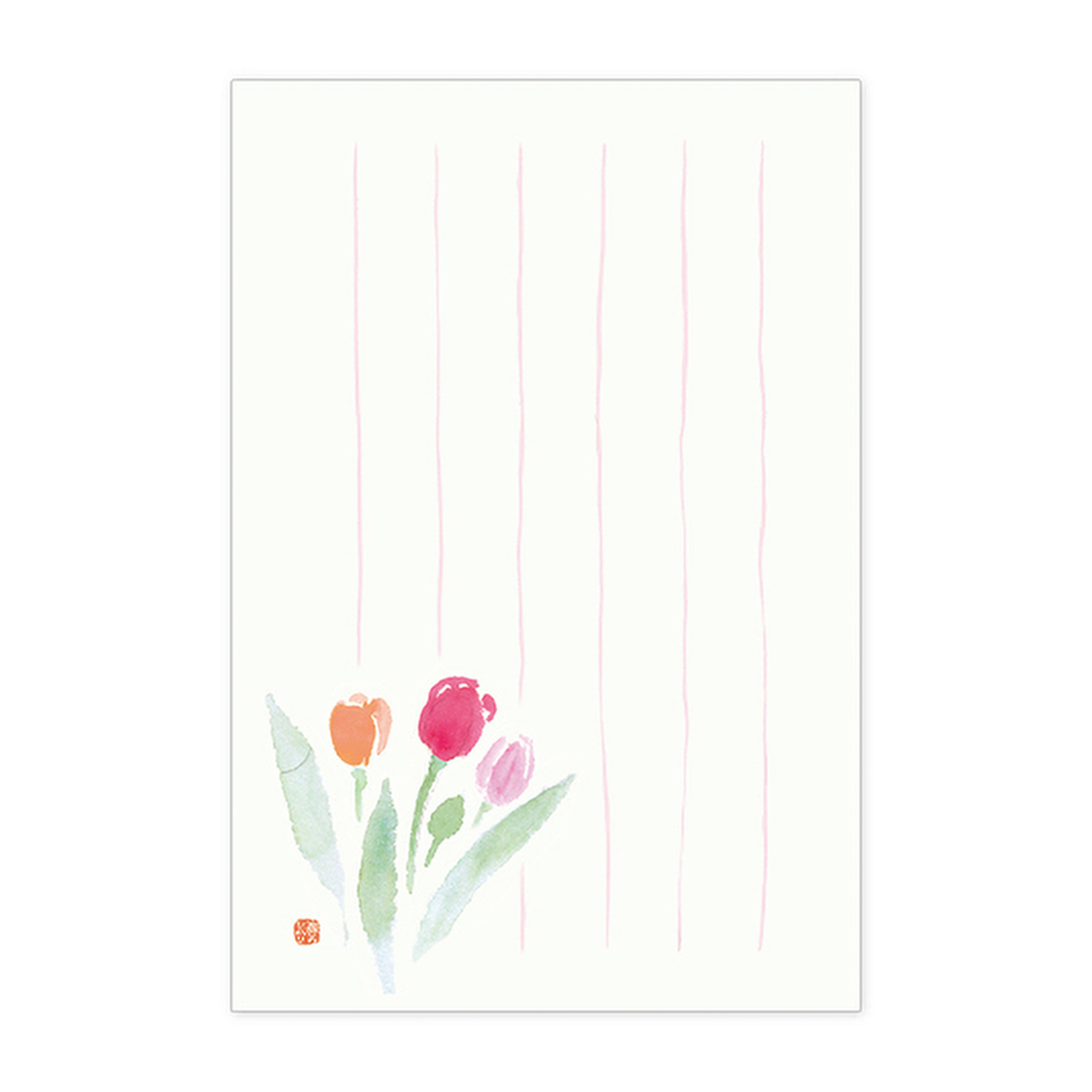 表現社　はがき　春のひかり　チューリップ