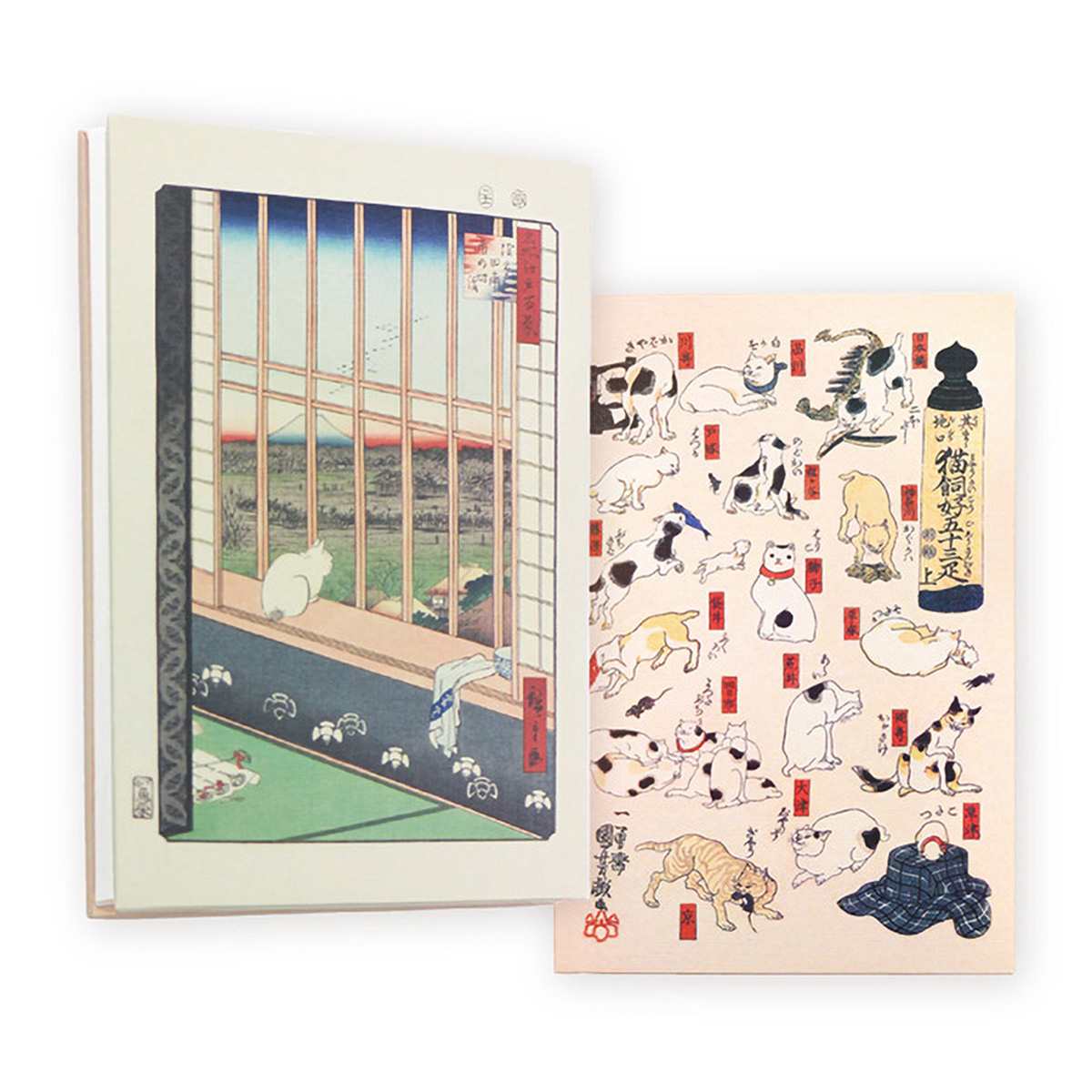 表現社　御朱印帳　広重・国芳　猫づくし