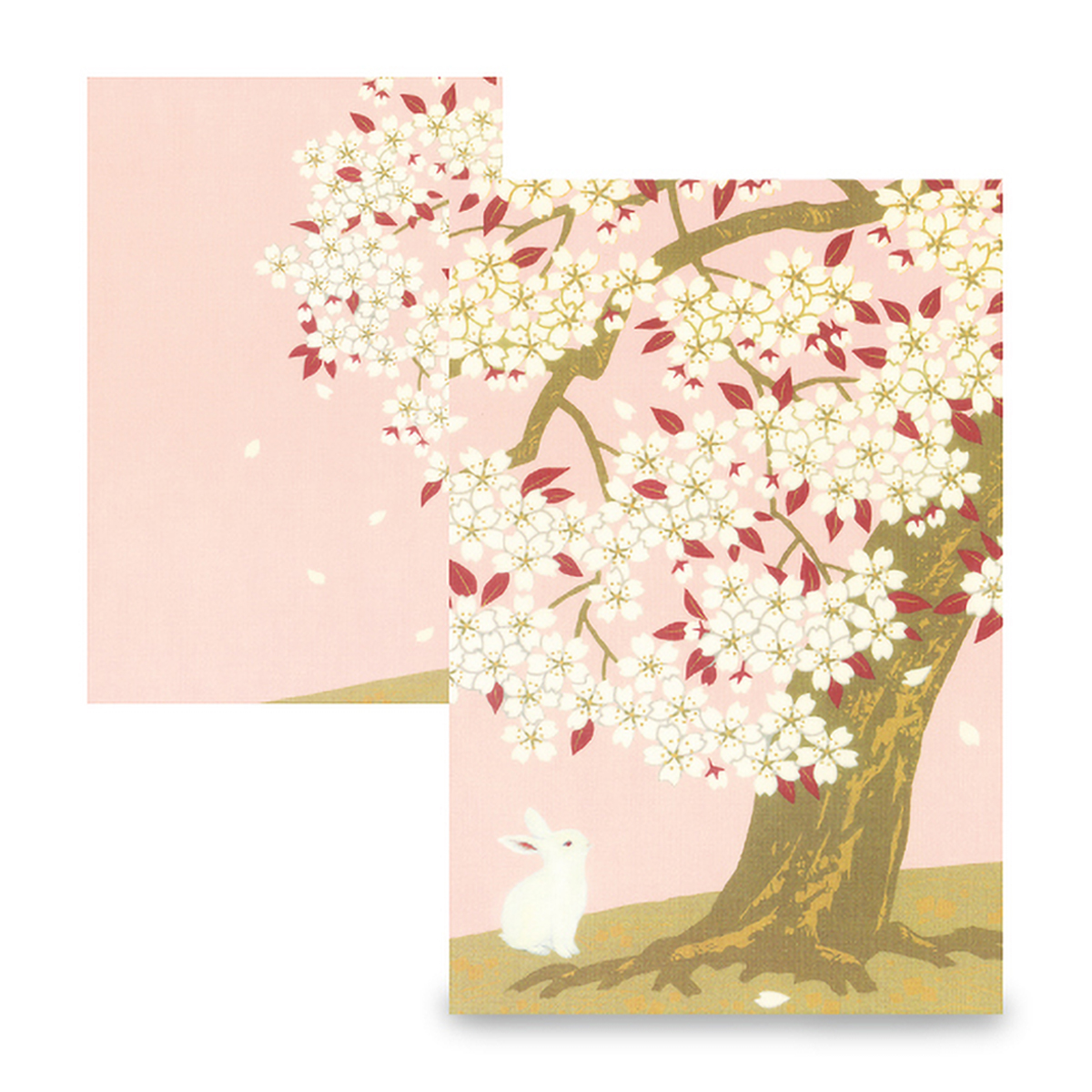 表現社　御朱印帳　桜と兎