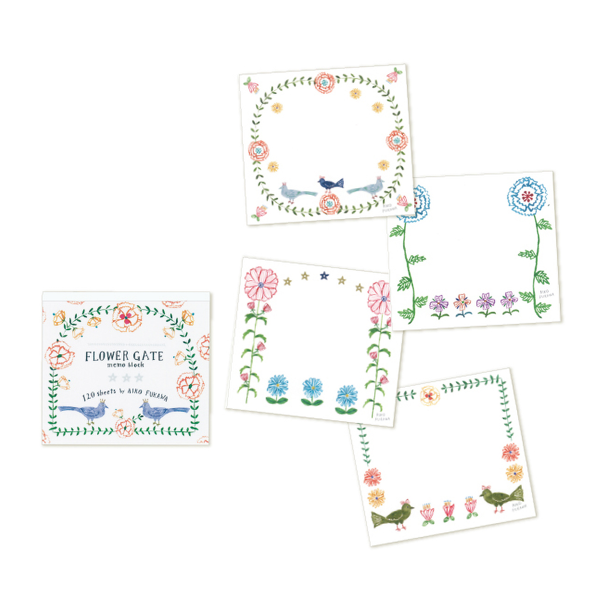 表現社　ブロックメモ　ＦＬＯＷＥＲ　ＧＡＴＥ