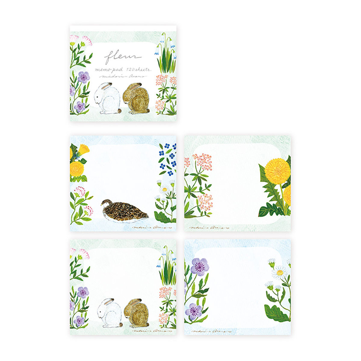 表現社　ブロックメモ　ｆｌｅｕｒ