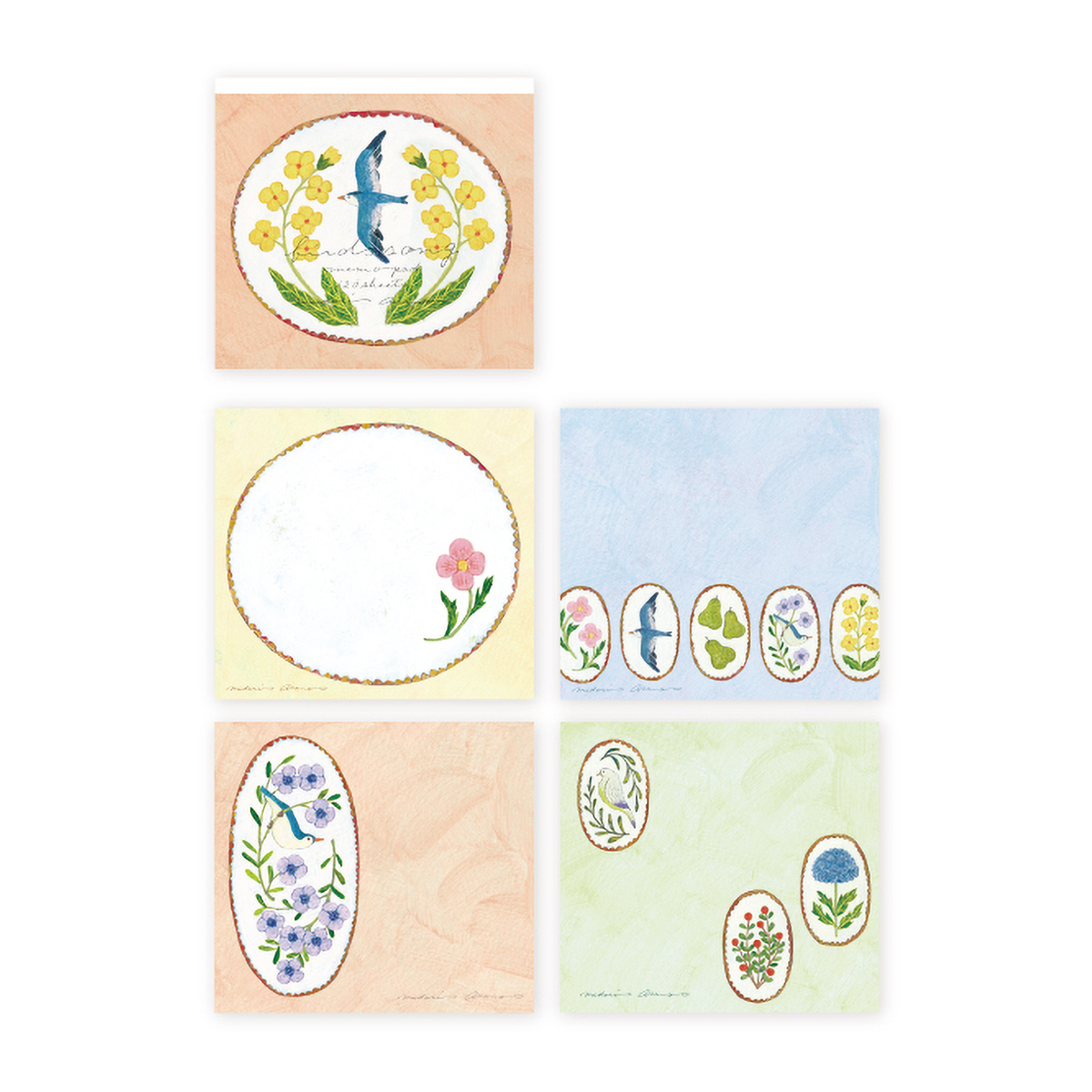 表現社　ブロックメモ　ｂｉｒｄｓ　ｓｏｎｇ