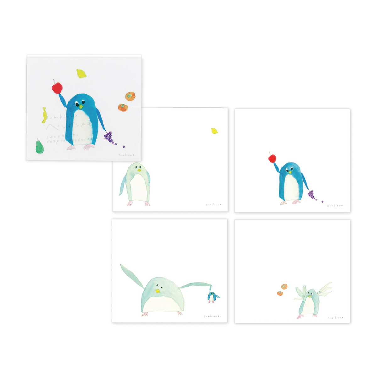 表現社　ブロックメモ　ペンギンメモ