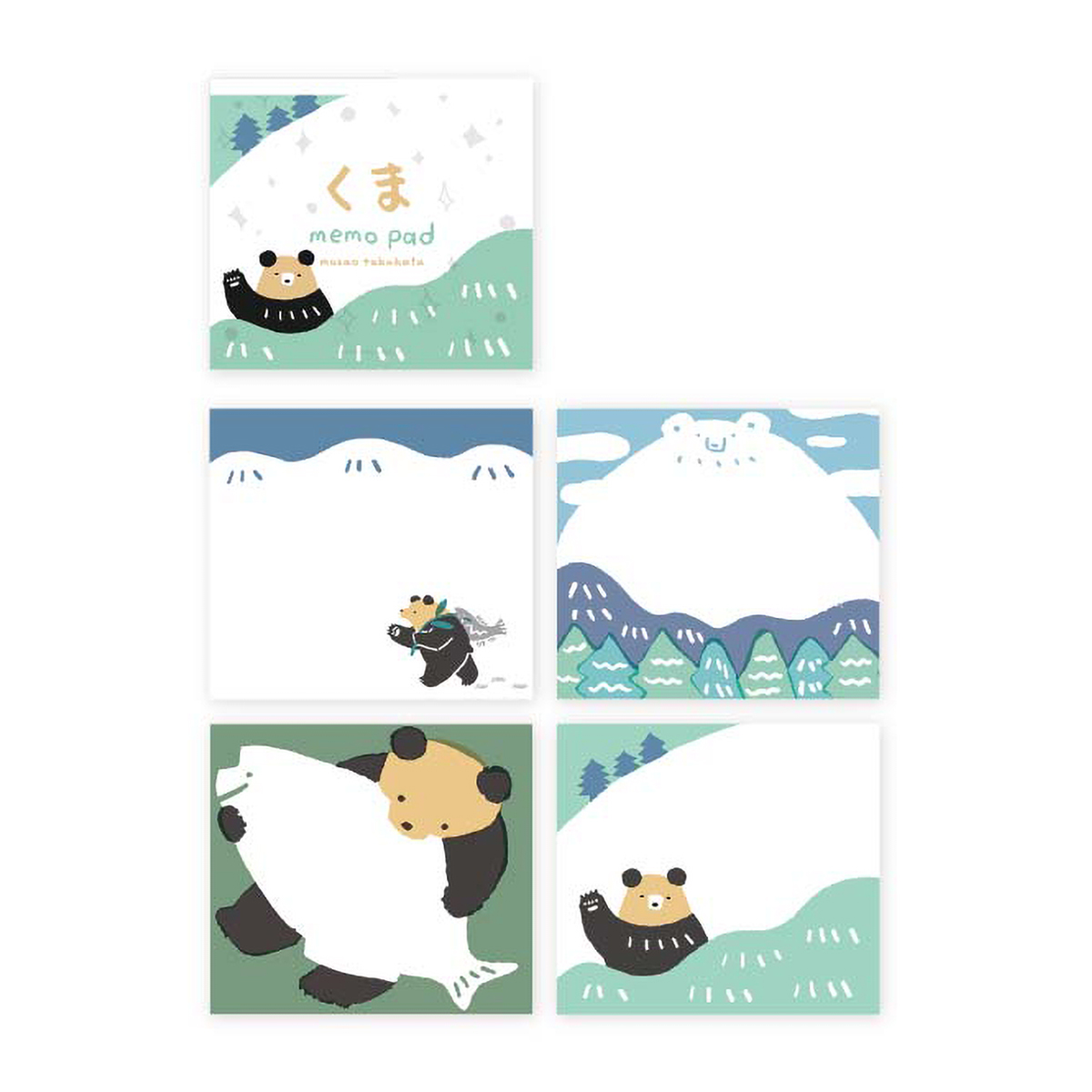 表現社　ブロックメモ　くま　高旗将雄