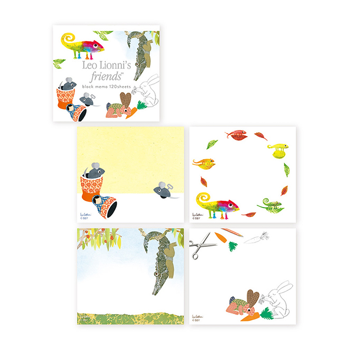 表現社　ブロックメモ　ＬｅｏＬｉｏｎｎｉ’ｓｆｒｉｅｎｄｓ