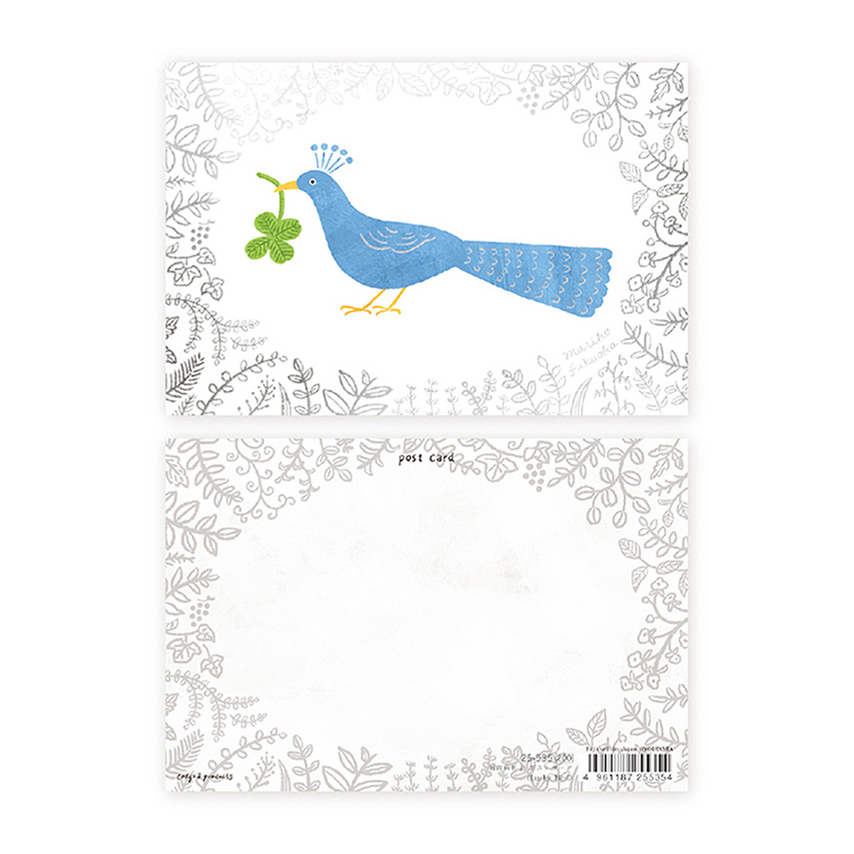 表現社　箔押しポストカード　Ｌｕｃｋｙ　Ｂｉｒｄ