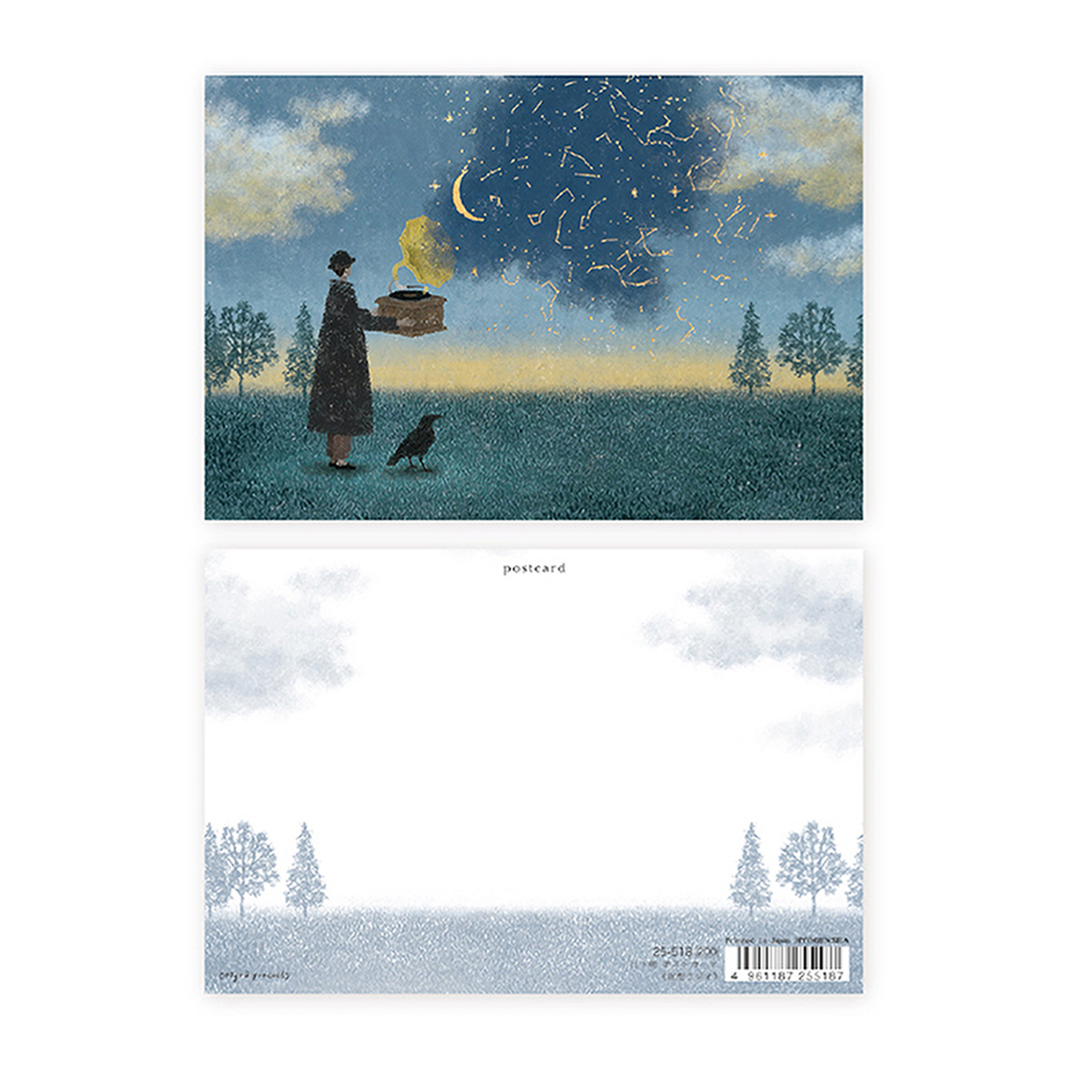 表現社　箔押しポストカード　夜想ラジオ