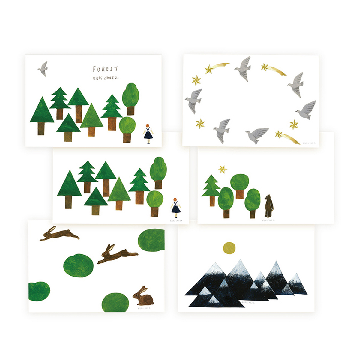 表現社　はがき箋　ＦＯＲＥＳＴ