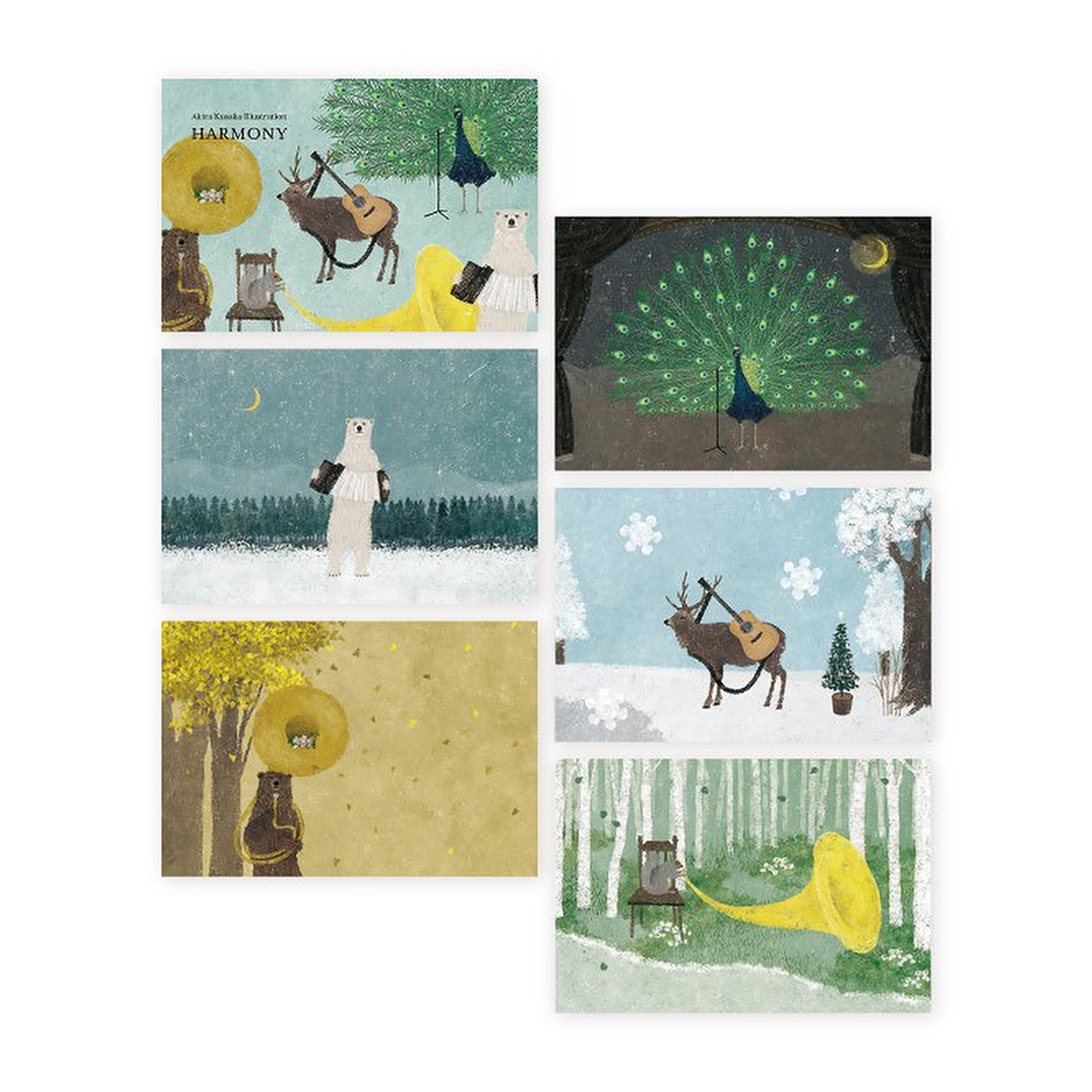 表現社　はがき箋　ＨＡＲＭＯＮＹ