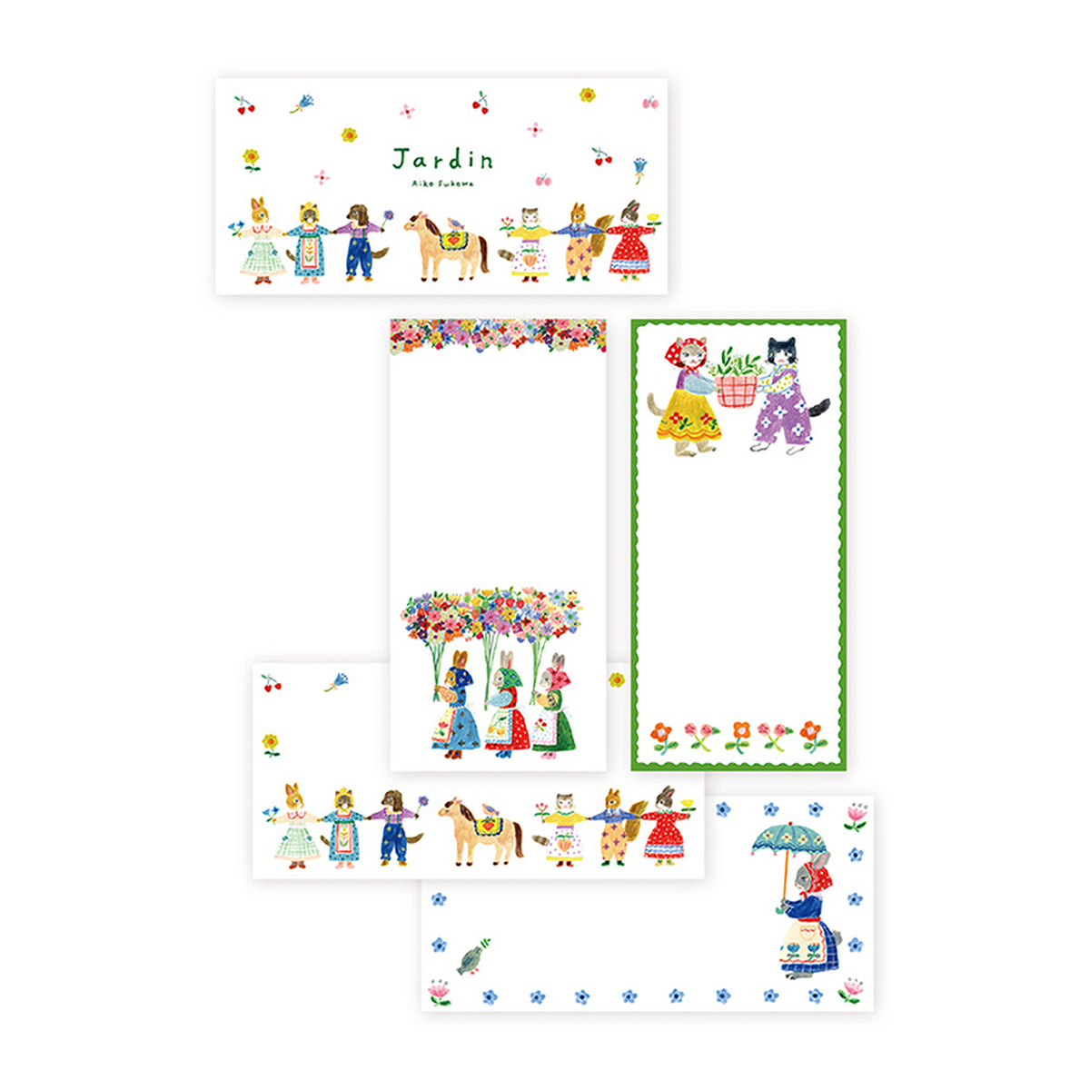 表現社　一筆箋　Ｊａｒｄｉｎ