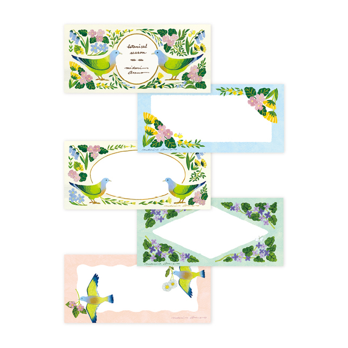 表現社　一筆箋　　ｂｏｔａｎｉｃａｌ　ｓｅａｓｏｎ