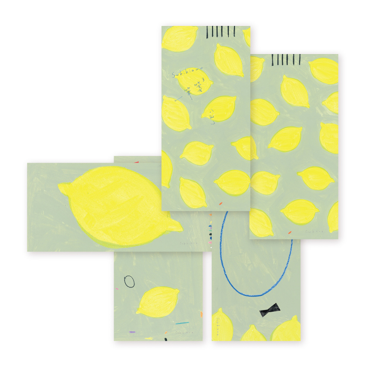 表現社　一筆箋　レモン