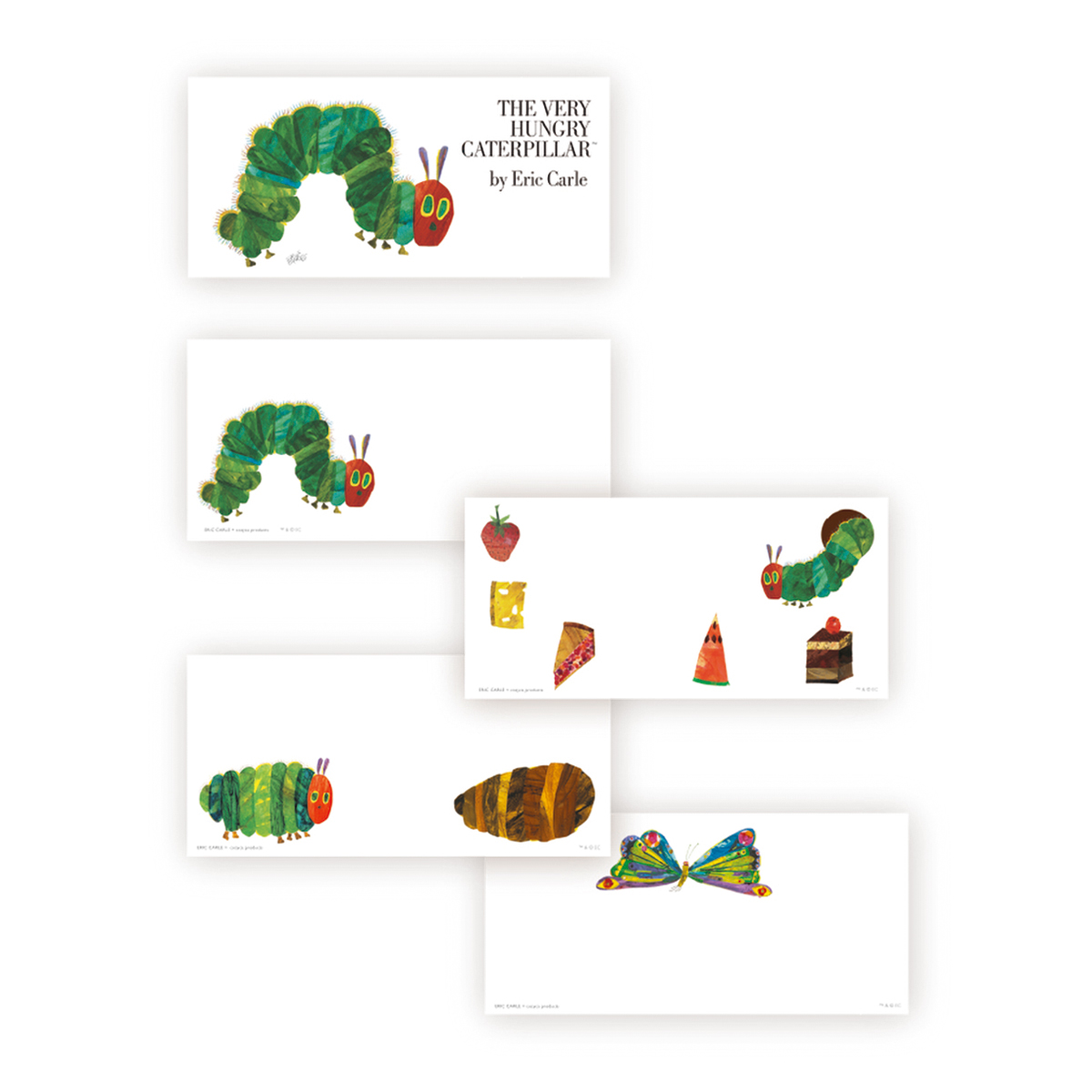 表現社　一筆箋　エリック・カール　はらぺこあおむし