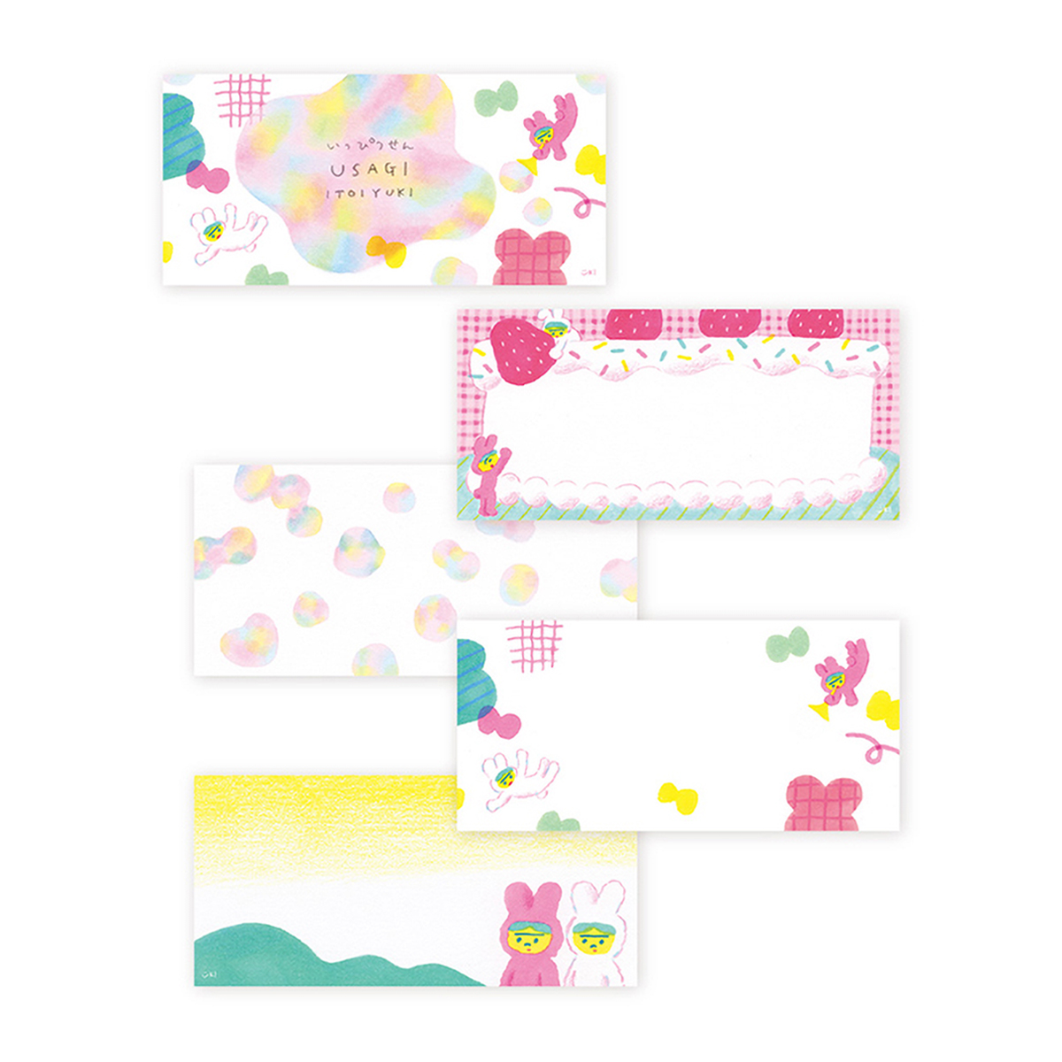 表現社　一筆箋　ＵＳＡＧＩ