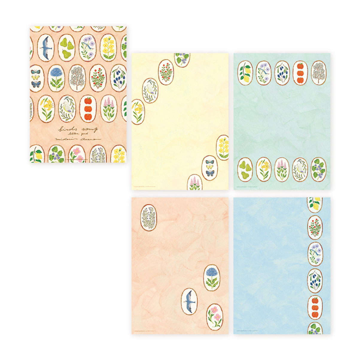 表現社　便箋　ｂｉｒｄｓ　ｓｏｎｇ