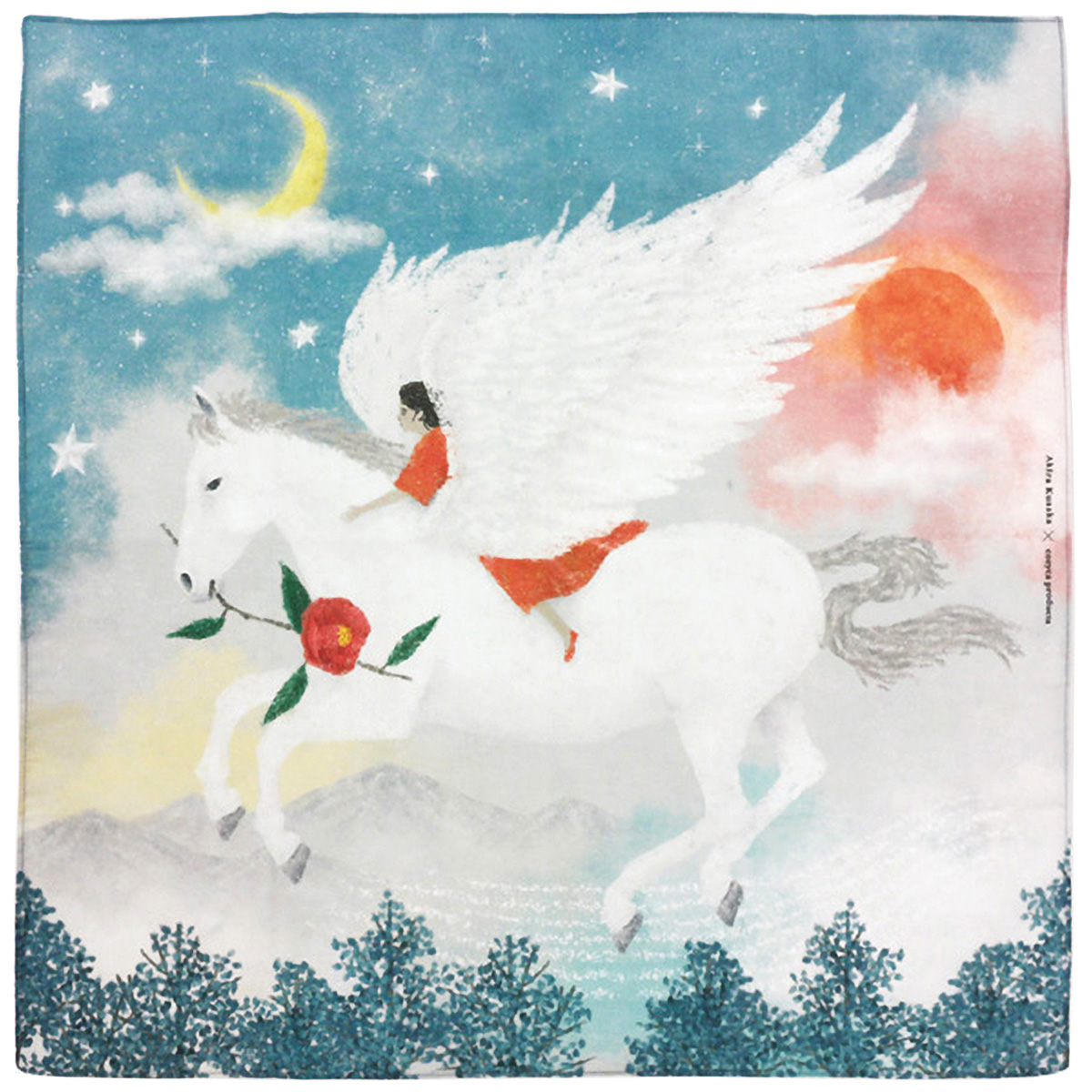 表現社　ハンカチ　ペガサス