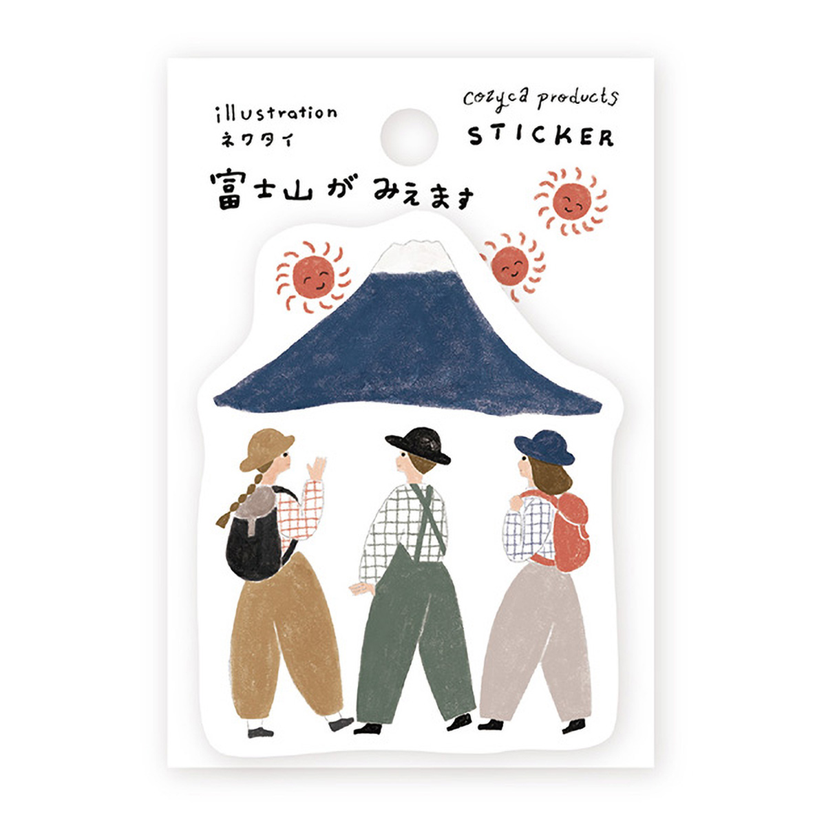 表現社　ステッカー　富士山がみえます
