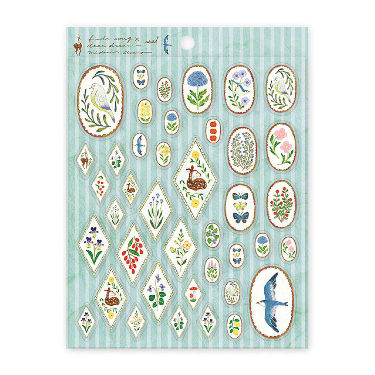 表現社　シール　ｂｉｒｄｓ＆ｄｅｅｒ