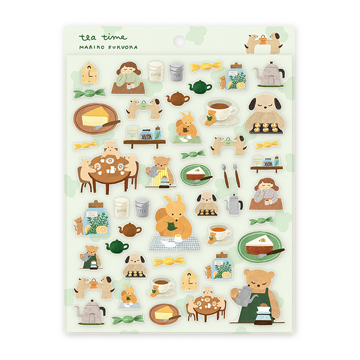 表現社　シール　ｔｅａ　ｔｉｍｅ