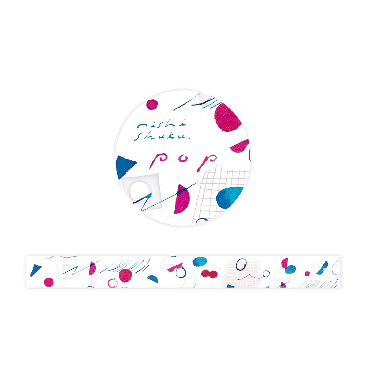 表現社　透明マスキングテープ　ｐｏｐ