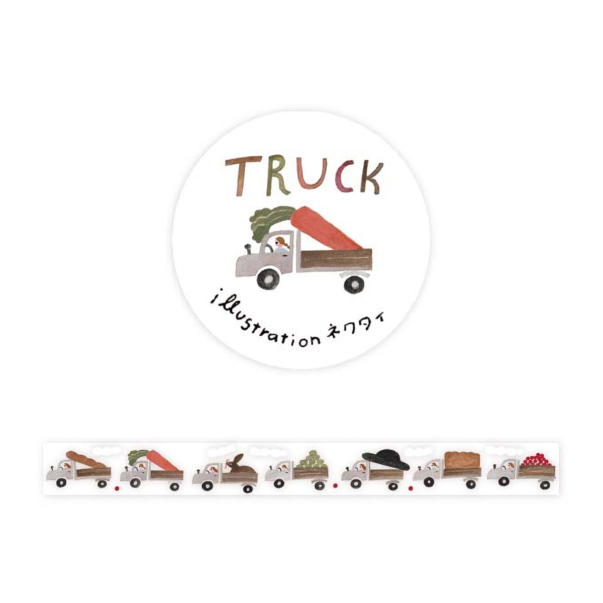 表現社　透明マスキングテープ　ＴＲＵＣＫ