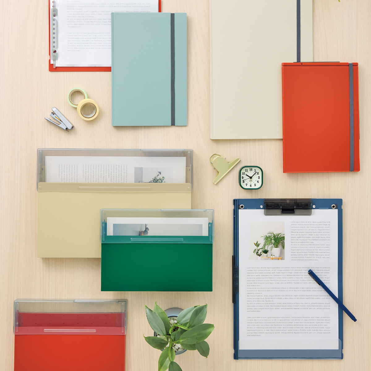 リヒトラブ　Ｍｕｔｕａｌ　コングレスケース　スレートブルー　Ａ４・ヨコ　３００枚収容