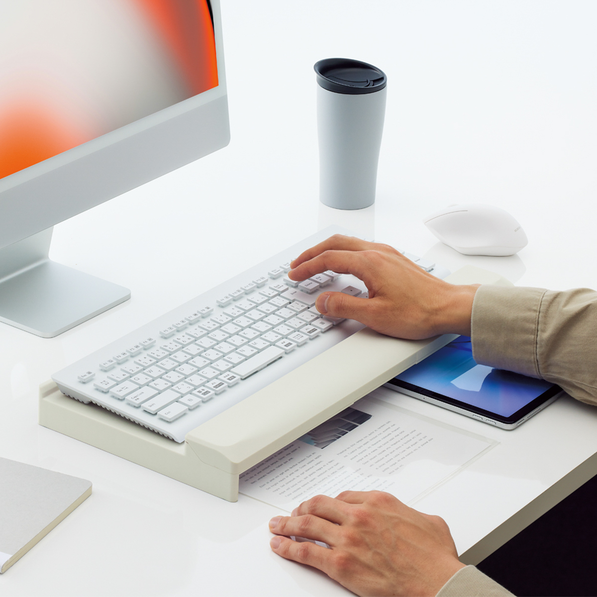 リヒトラブ　キーボードスタンド　オフホワイト