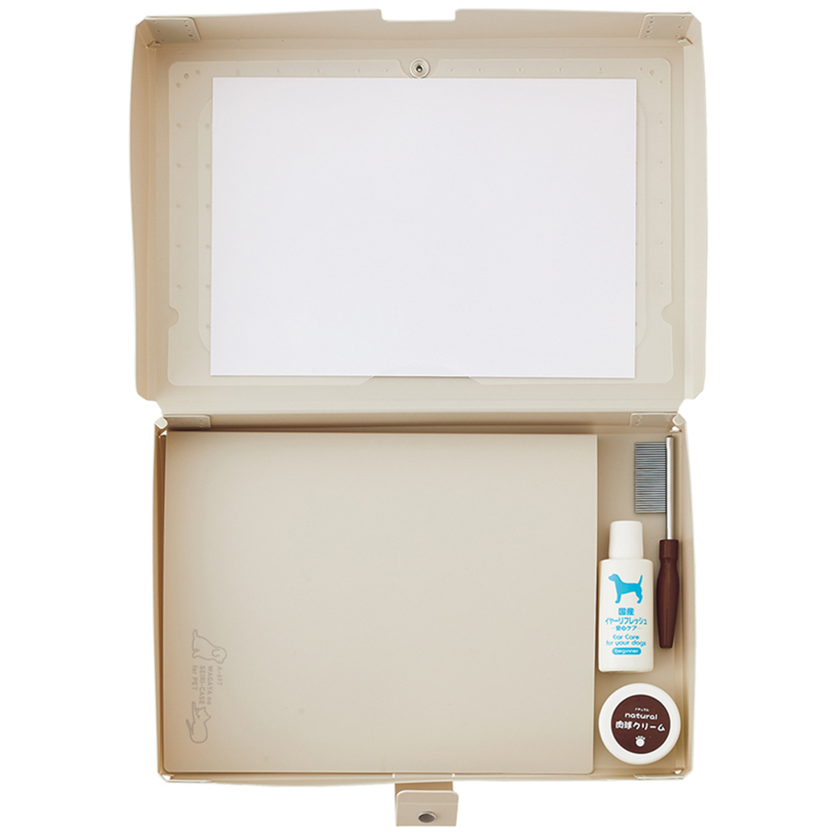 リヒトラブ　わが家の整理ケース＜ペット用＞　ベージュ　Ａ５