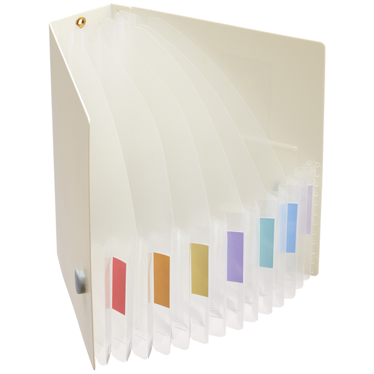 リヒトラブ　ｍｙｆａ　コレクションストックファイル　ミルキーホワイト　Ｂ６　６仕切（７ポケット）