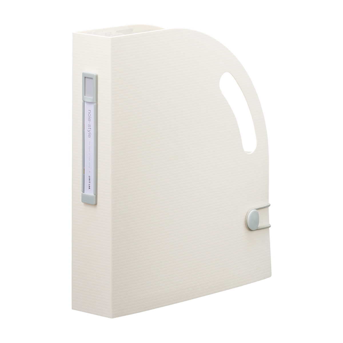 リヒトラブ　ｎｏｉｅ－ｓｔｙｌｅ　ドキュメントボックス　タテ　スリム　ホワイト　Ａ５　６仕切（７ポケット）
