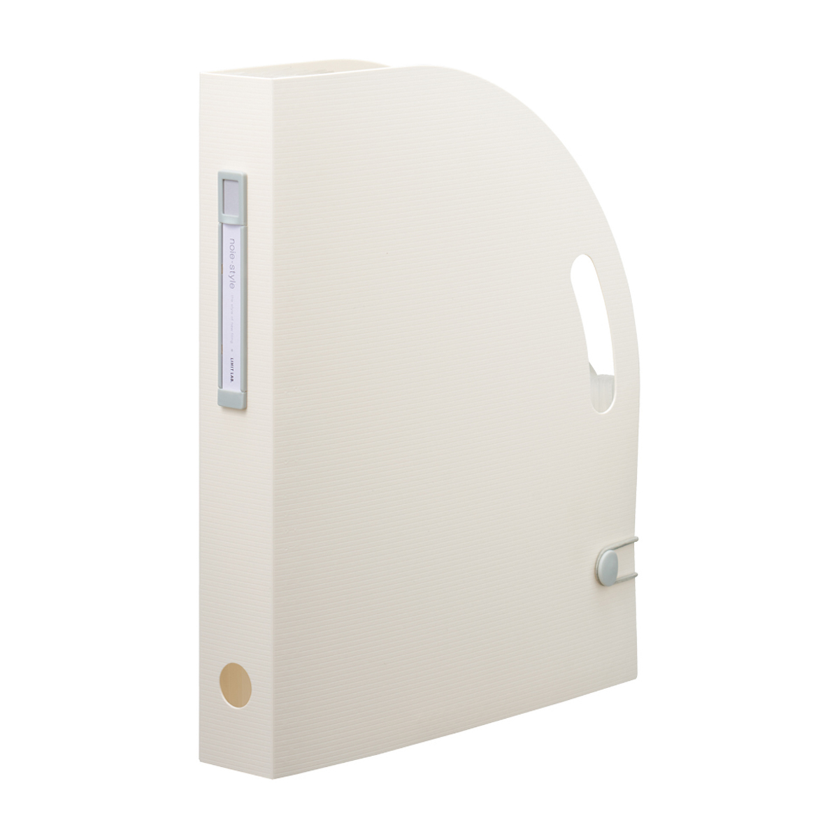 リヒトラブ　ｎｏｉｅ－ｓｔｙｌｅ　ドキュメントボックス　タテ　スリム　ホワイト　Ａ４　６仕切（７ポケット）