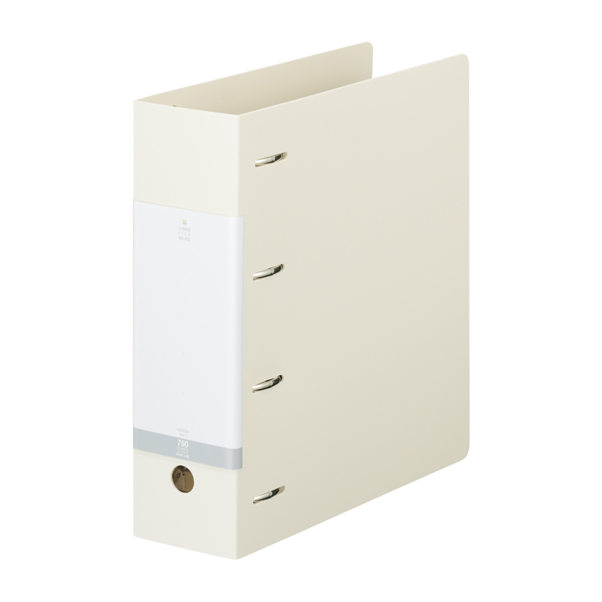 リヒトラブ　リクエスト　Ｄ型リングファイル　白　Ａ４　７５０枚収容