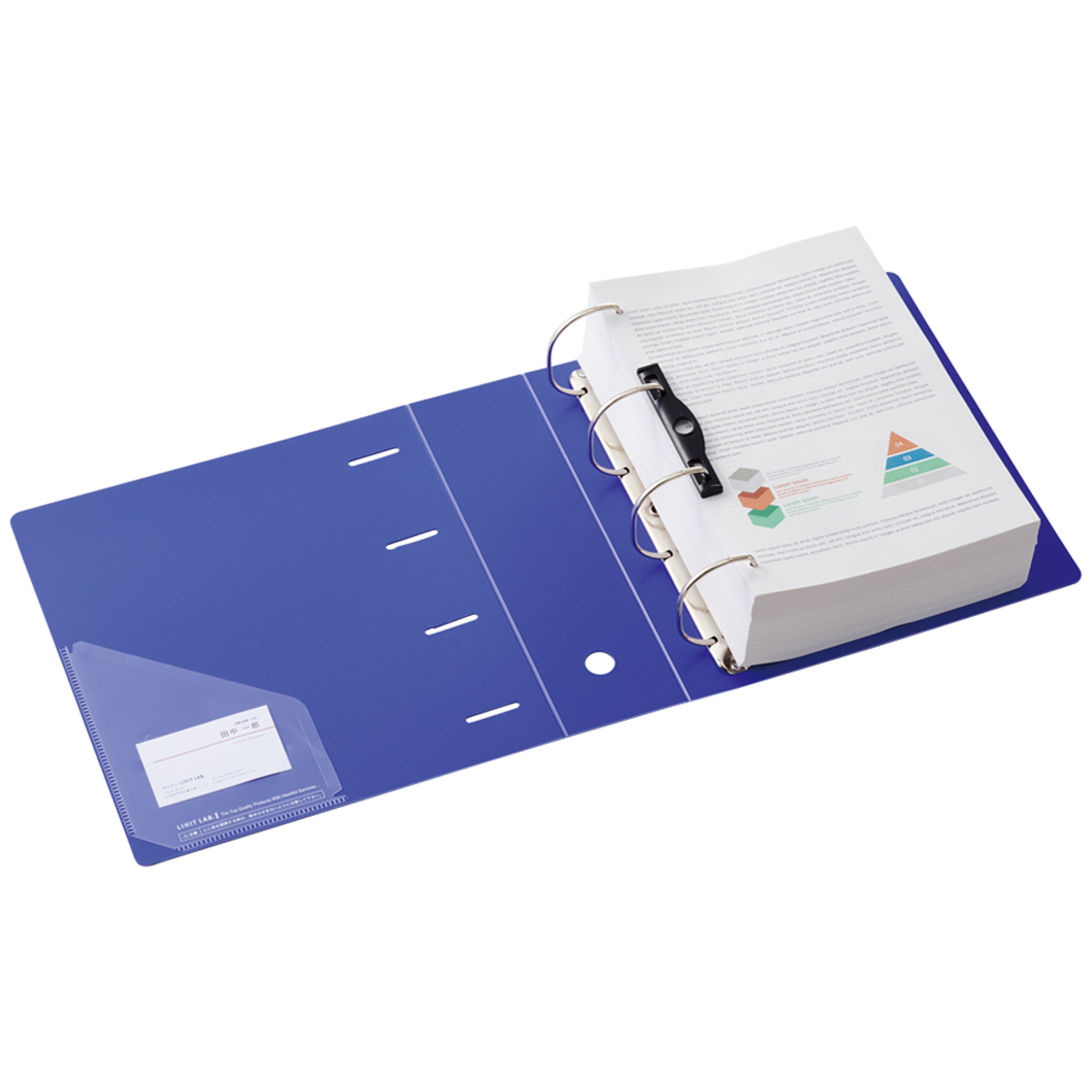 リヒトラブ　リクエスト　Ｄ型リングファイル　白　Ａ４　７５０枚収容