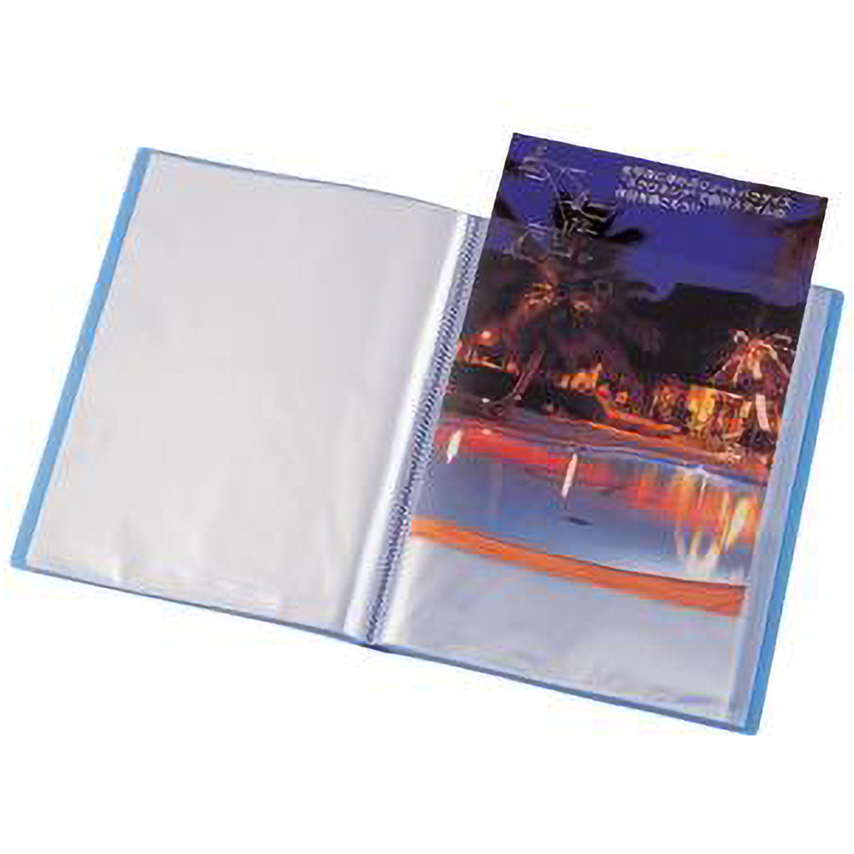 リヒトラブ　リクエスト　透明クリヤーブック　イエローグリーン　Ａ４　ポケット１０枚