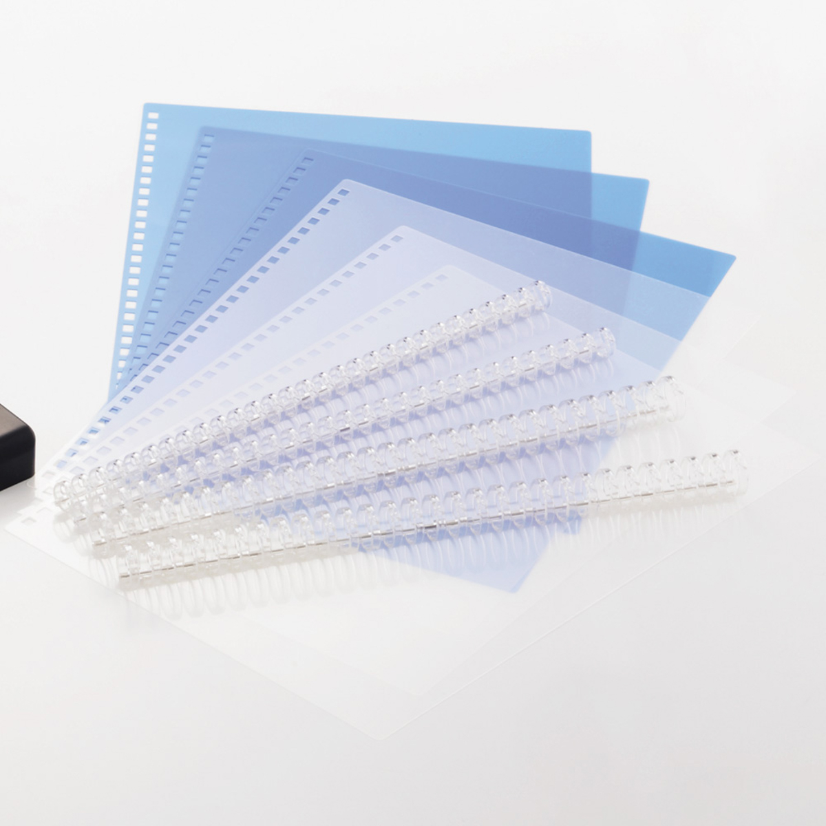 リヒトラブ　ツイストリング製本用とじ具　Ａ４　３４穴　４本入　ノートリーフ１００枚収容